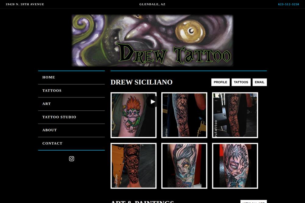 Drew Siciliano website